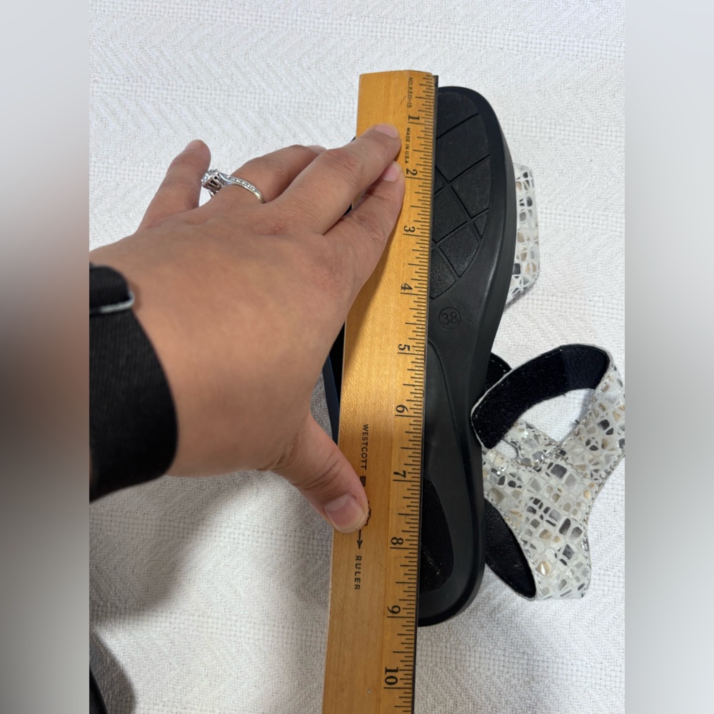 Wolky Black and White Sandals - Picture 8 of 8